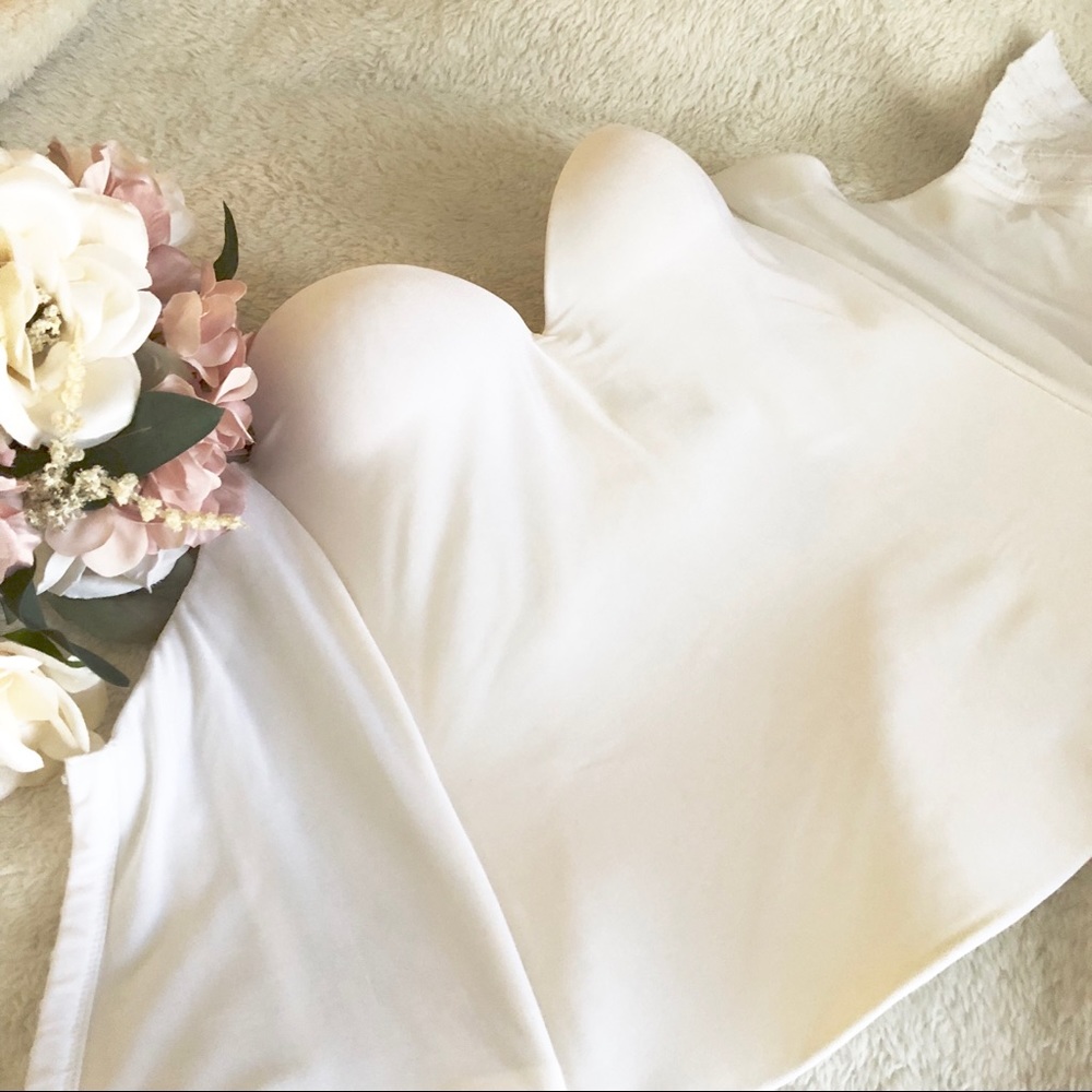 David's Bridal White Corset Bra - sz 34A